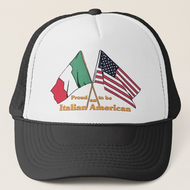 Boné Orgulhoso ser um americano italiano (Frente)