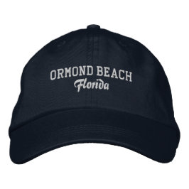 Boné Ormond Beach, Flórida, bordou o chapéu de baseball