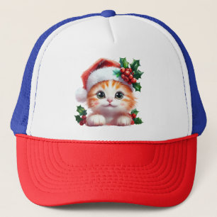 Boné Ornamento de gato de Natal bonito - Presente de Na
