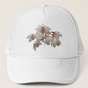 Boné Orquídeas-Creme e Rosa