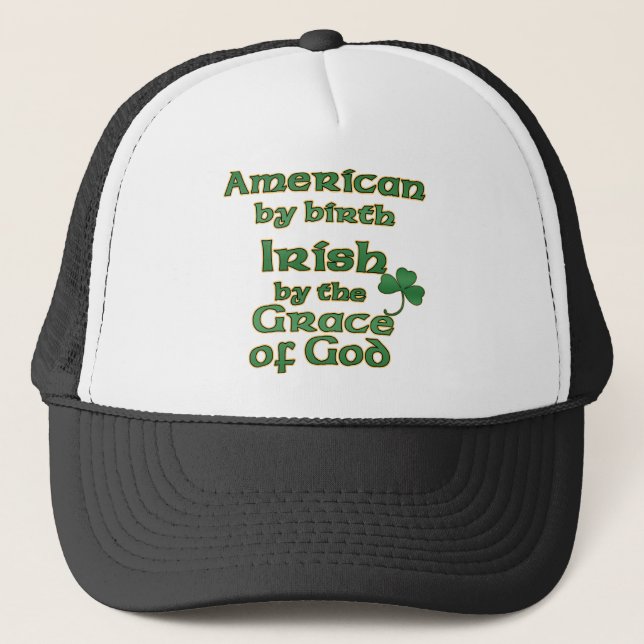 Boné Os chapéus americanos irlandeses da piada (Frente)