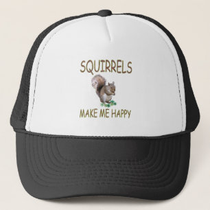Boné Os esquilos fazem-me feliz