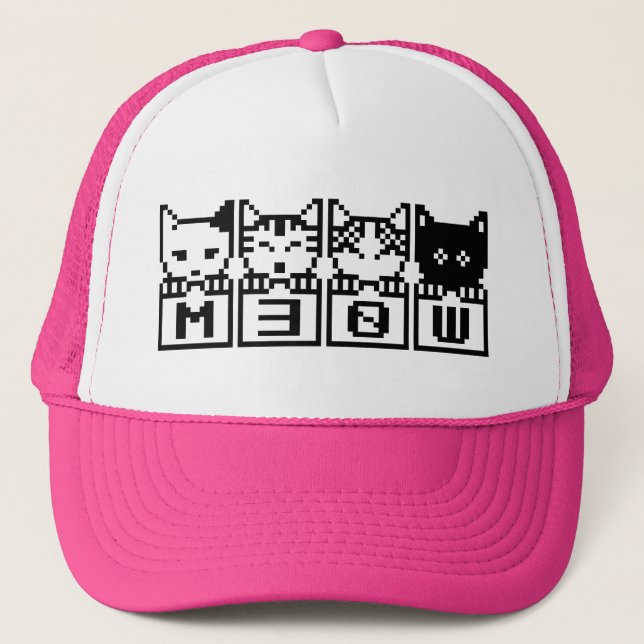 BONÉ OS GATOS DE 8 BITS M30W (Frente)