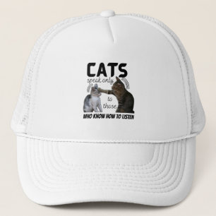 Boné "Os gatos só falam com quem sabe como