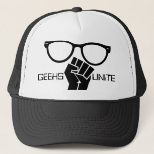 Boné Os geeks unem-se! Chapéu do camionista