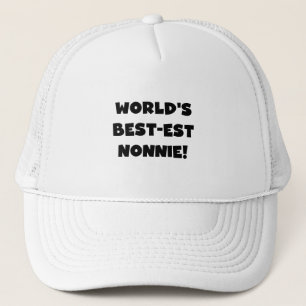 Boné Os melhores presentes nonnie do mundo em texto neg