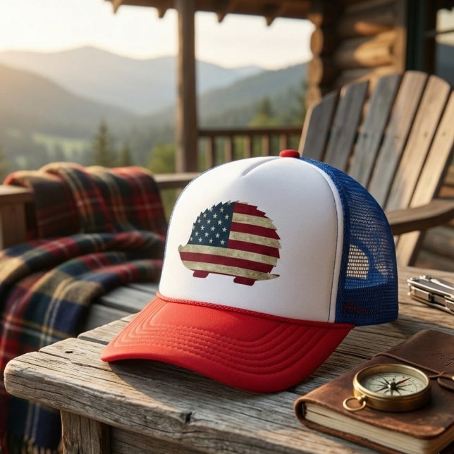 Boné ouriço americano (Criador carregado)