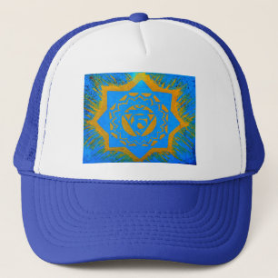 Boné ouro no estilo tantrano azul-tibetano