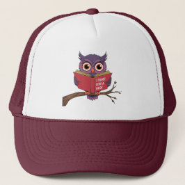 Boné Owl Reading Hat