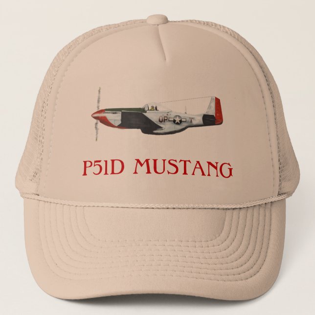 Boné p51d Mustang Trucker Hat (Frente)