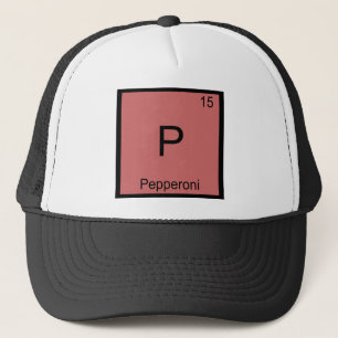 Boné P - Camisa engraçada com símbolo de elemento quími