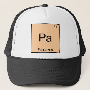 Boné Pa - Panquecas Camiseta do Símbolo do Elemento de