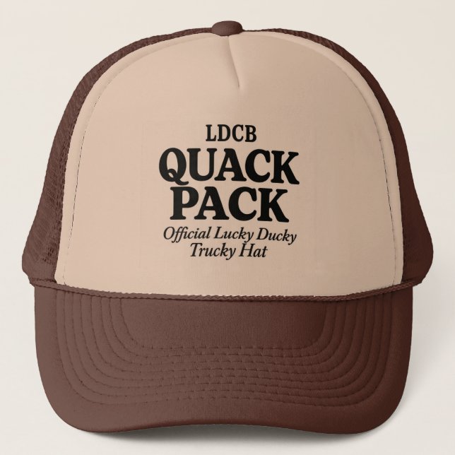Boné Pacote Oficial de Chapéu-Quack do Lucky Ducky Truc (Frente)