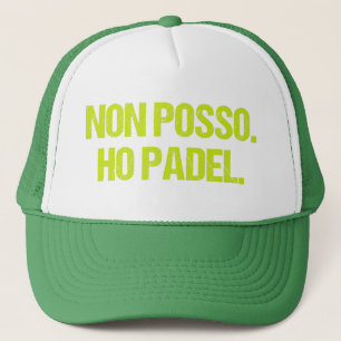Boné Padel Escrito Divertido Não Posso