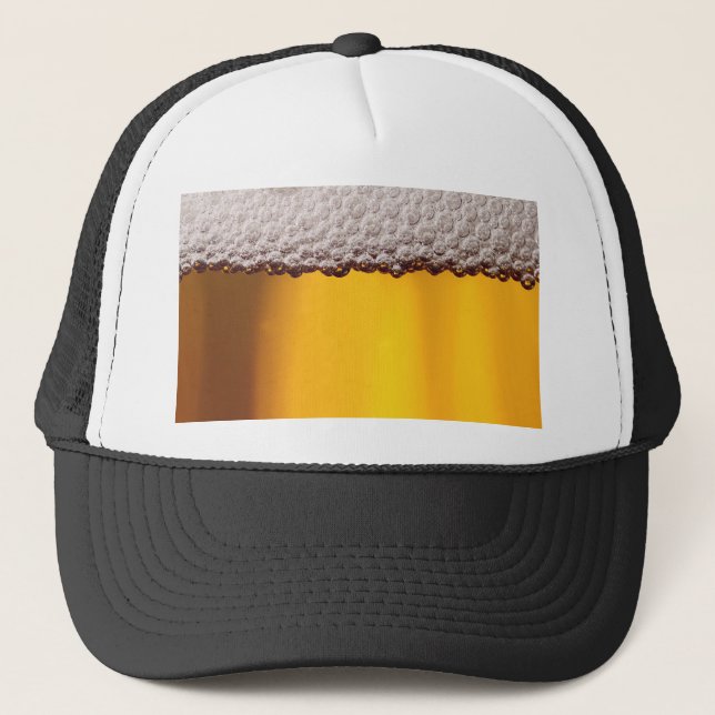 Boné Padrão Amarelo do Partido Beer Closeup Drink (Frente)