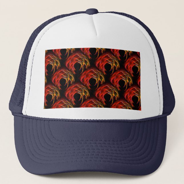 Boné Padrão de Arte Abstrata Boho Elegante Moderno Fofo (Frente)