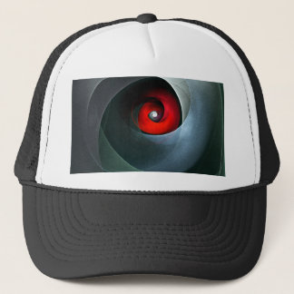 Boné Padrão de Arte Moderna Abstrato de Roteiro Vermelh