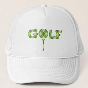 Boné Padrão de Golf Argyle de chapéu gráfico estiliz