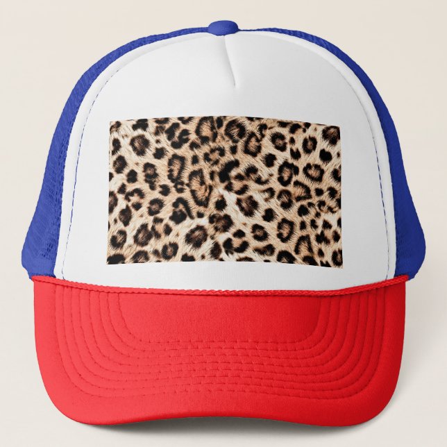 Boné Padrão Design de Leopardo: Elegância Selvagem. (Frente)