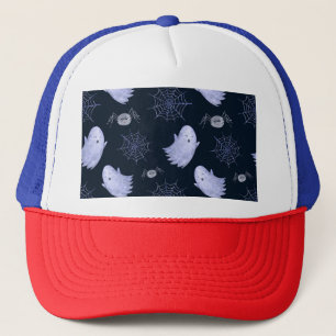 Boné Padrão Engraçado de Halloween de Aranha Fantasma.