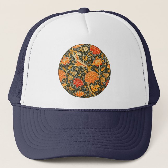 Boné Padrão Floral Vintage William Morris Cray (Frente)