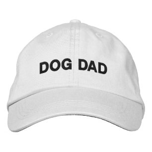 Boné Pai de cão azul e branco moderno 