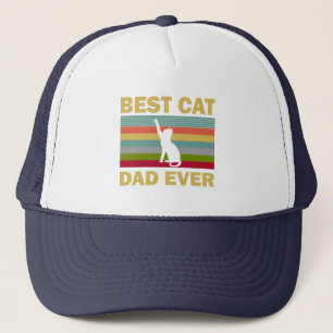 Boné Pai De Melhor Gato De Vintage Retroativo Nunca