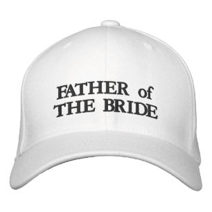 Boné Pai do casamento elegante branco preto da Noiva