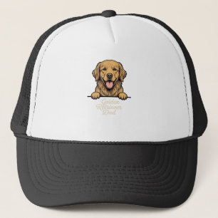 Boné Pai do Golden Retriever Gravação Vintage