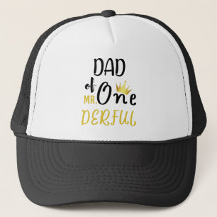 Boné Pai do MR Onederful Camiseta engraçada de 1º anive