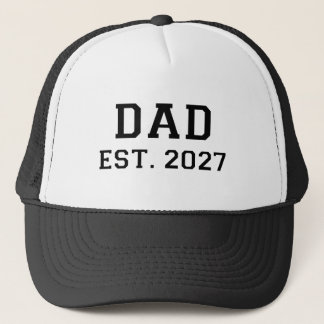 Boné Pai Est. 2027 Em Breve Pai 2027 Logo Novo Pai