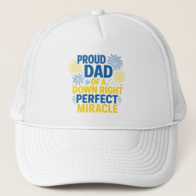 Boné Pai Orgulhoso de um Milagre Totalmente Perfeito (Frente)