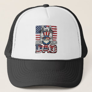 Boné Pai Patriótico Gnome Camiseta Desenho Vetorial Vin