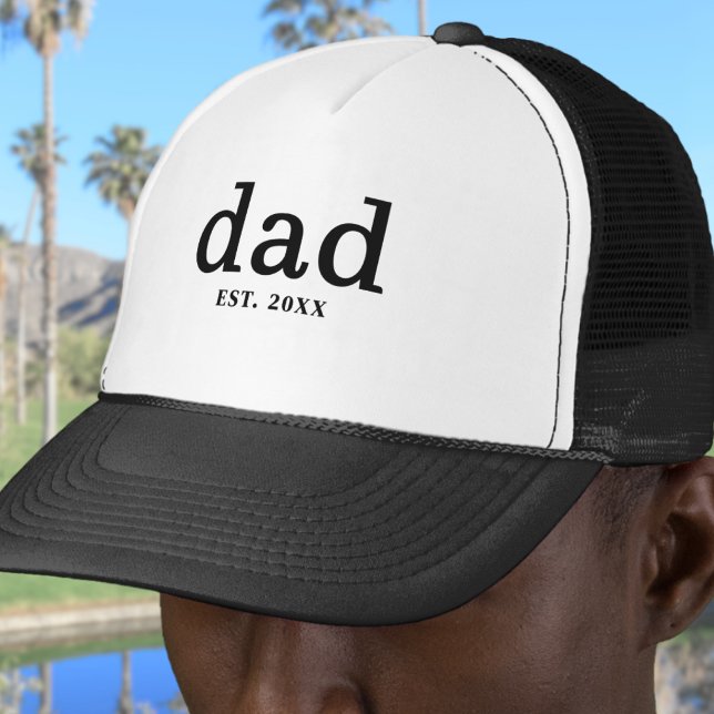 Boné Pai Personalizado Pai (Dad Personalized Father Trucker Hat ()