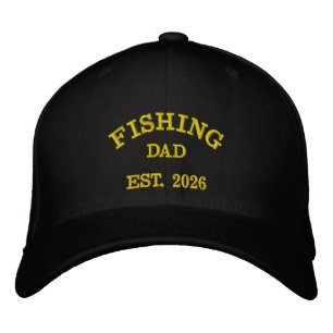 Boné Pai Pescador Est. 2026   Design Bordado