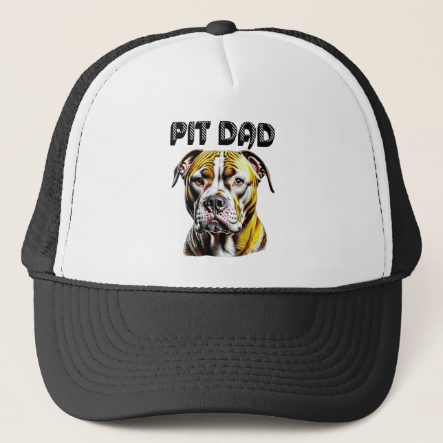 Boné Pai Pit Bull | Amantes de Cachorros  (Frente)