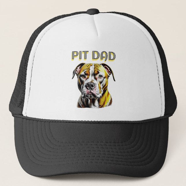 Boné Pai Pit Bull | Amantes de Cachorros  (Frente)