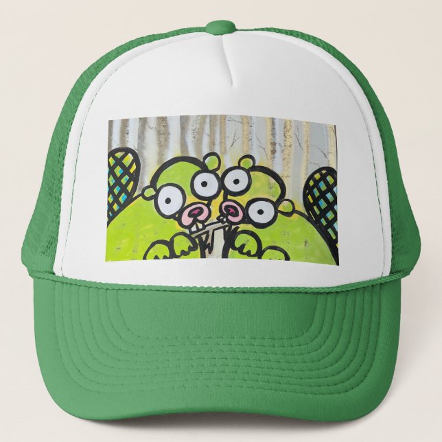 Boné Pair of Beavers Trucker Hat (Frente)