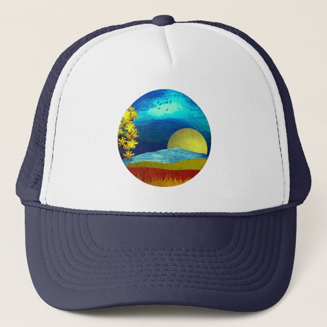 Boné Paisagem Céu Líquido (Frente)