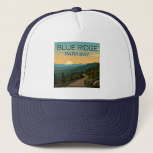 Boné Paisagem de Pista Azul