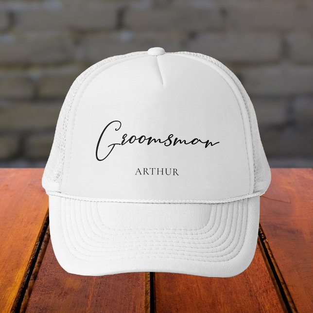 Boné Pajem Personalizado Chic Minimalista Casamento (Criador carregado)