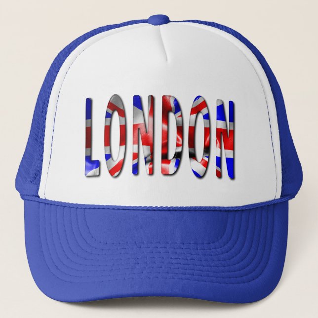 Boné Palavra de Londres com chapéu de caminhão de textu (Frente)