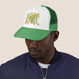 Boné Palavra Inspiradora Verde Esperança o Chapéu