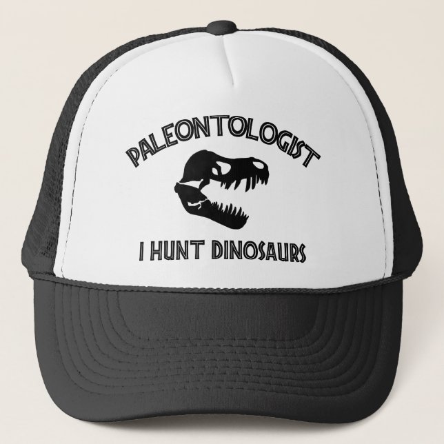 Boné Paleontologist "eu caço dinossauros " (Frente)