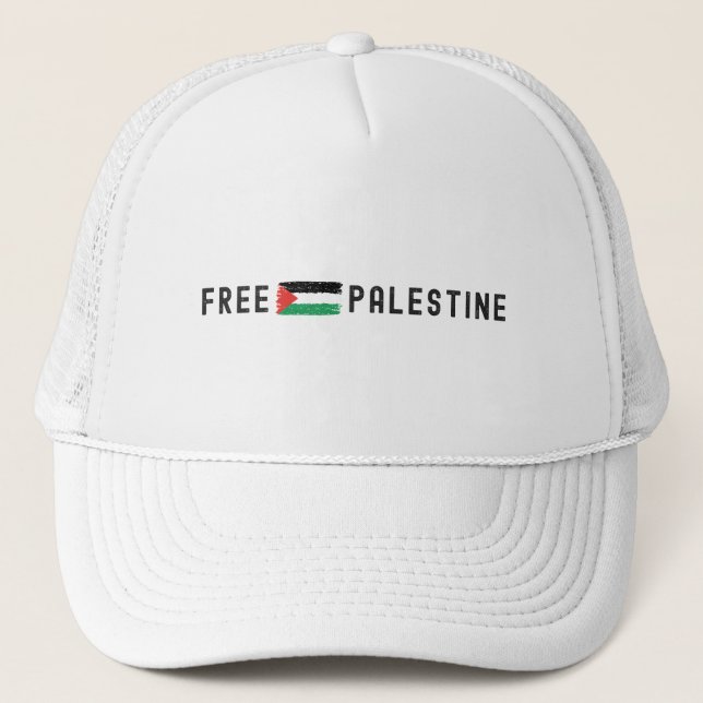 BONÉ PALESTINA LIVRE COM BANDEIRA (Frente)