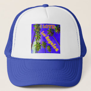Boné "Palm Sky: EU AMO Los Angeles 1" Chapéu