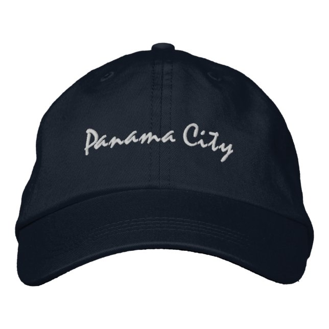 Boné Panama City Beach Florida Embroidered Baseball Hat (Frente)