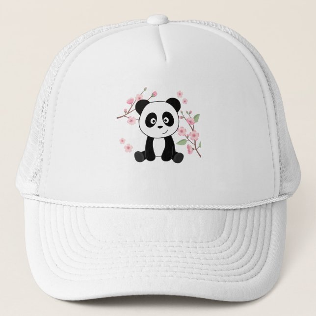 Boné Panda Bons Animais Para Crianças Kawaii Pandas (Frente)