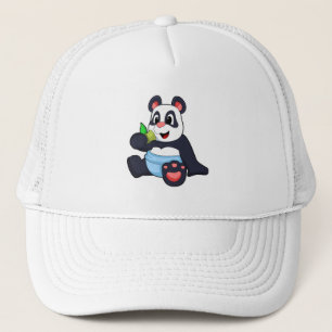 Boné Panda como bebê com Bambus