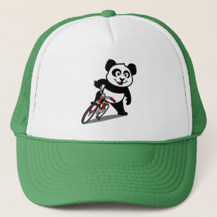 Boné Panda de Bicicleta Bonita